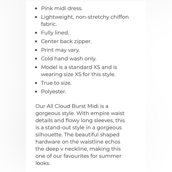 Sage & Paige NWT Size Medium Midi Dress - Picture 4 of 4